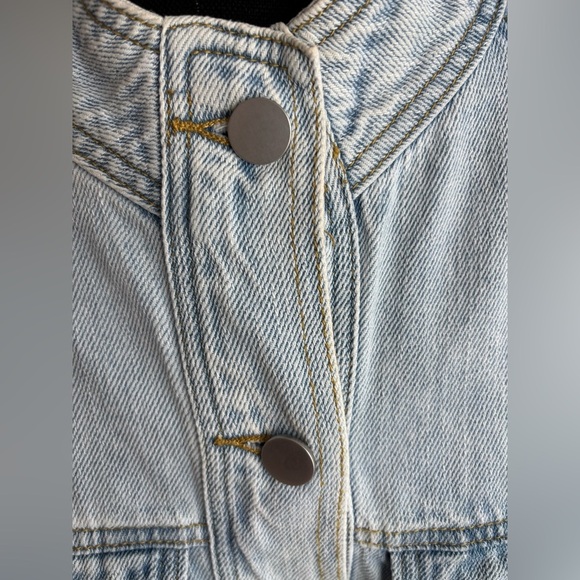Zyia Jacket Crossroad Light Blue Denim Performance Button Up Cool Wash Size XXL - Picture 9 of 12